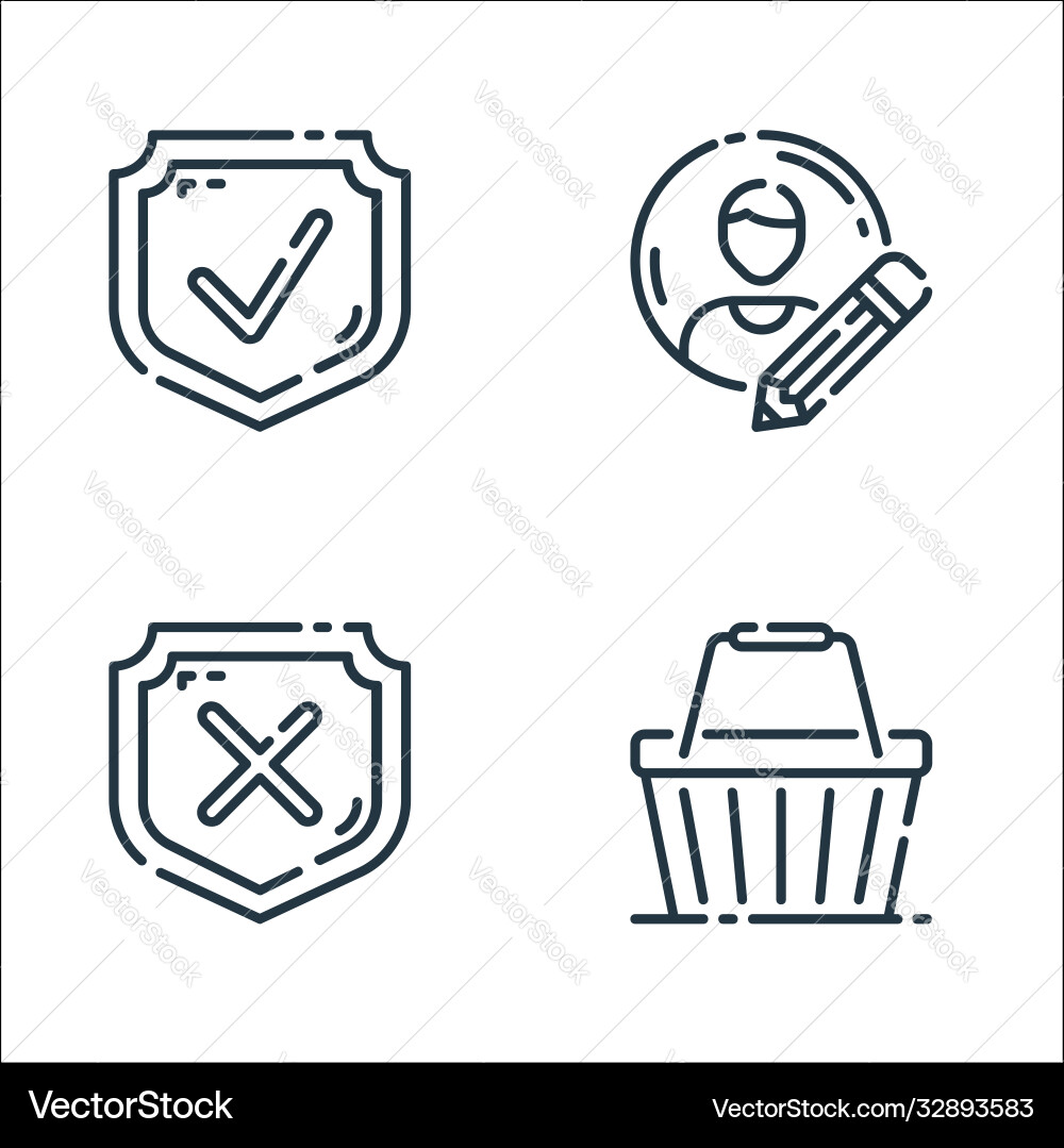 Benutzeroberfläche Linie Icons lineare eingestellte Qualität Benutzeroberfläche Linie Icons lineare eingestellte Qualität vektorbild