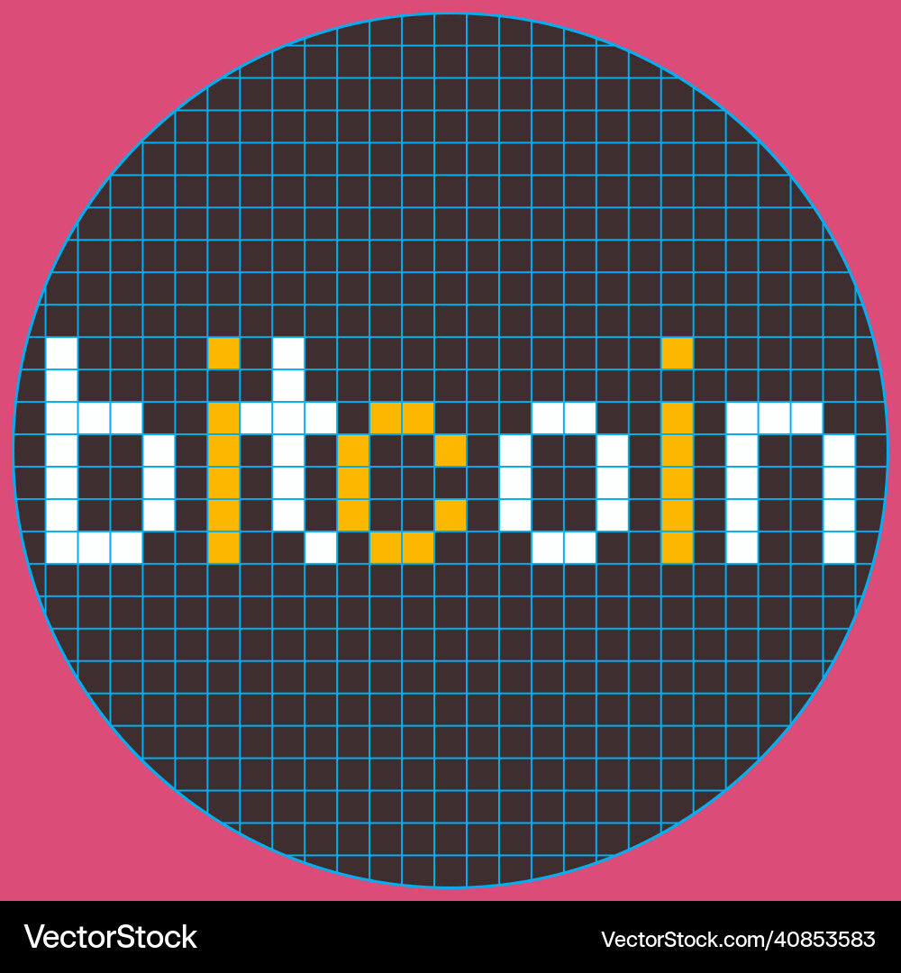 Bitcoin pixel art style design Bitcoin pixel art style design vector image
