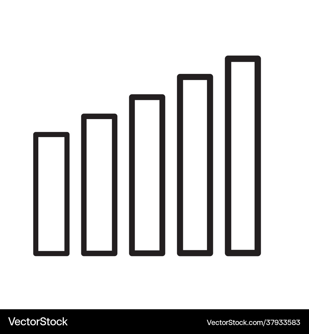 Icon bar graph flat design for app ads web Icon bar graph flat design for app ads web vector image