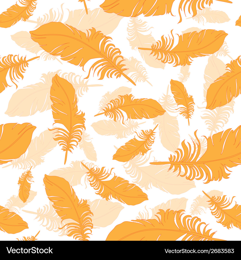 Plumage background seamless pattern Vector Image