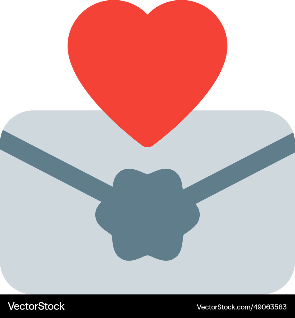 Sending love message in envelope Vector Image