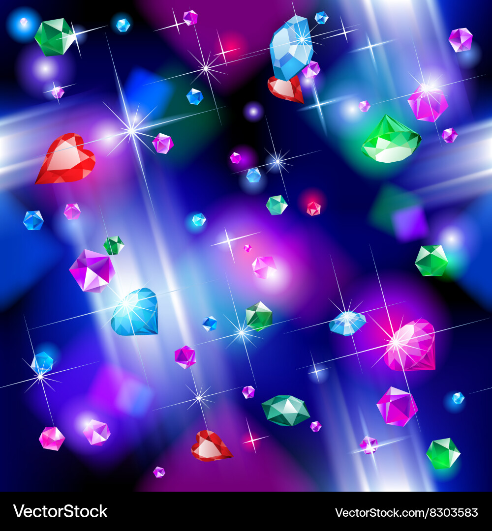 Sparkling Diamond Pattern vector image