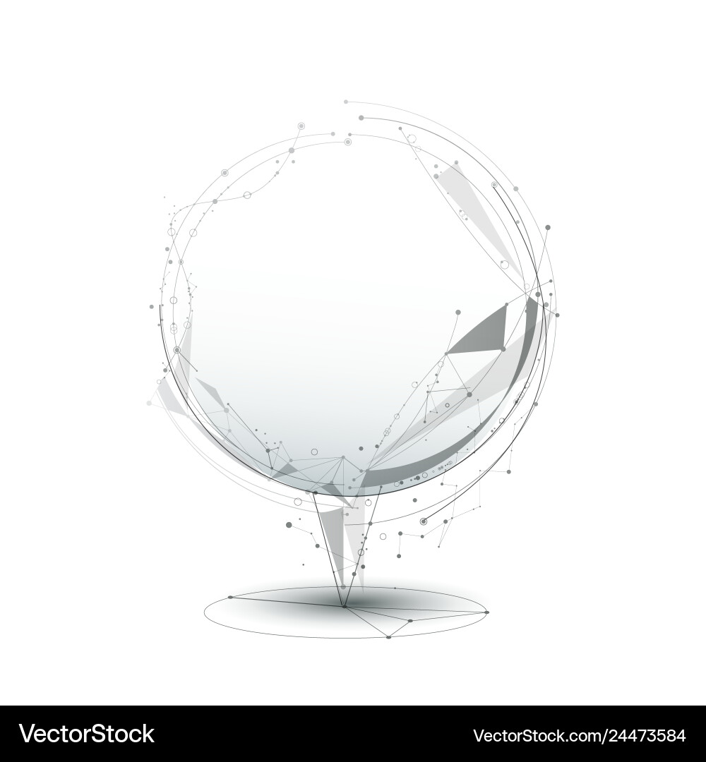 Abstract molecules with line node geometric low Abstract molecules with line node geometric low Vector Image