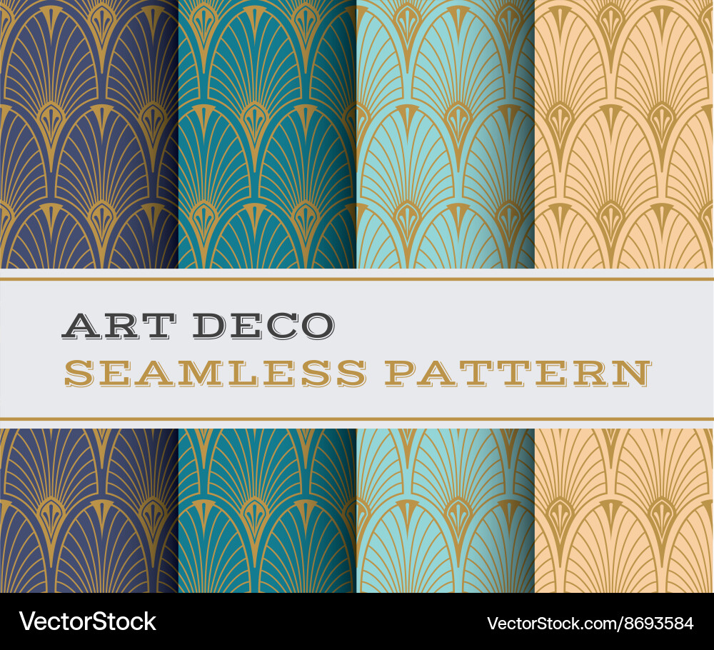 Art Deco Seamless Pattern - Geometric Royalty Free Vector