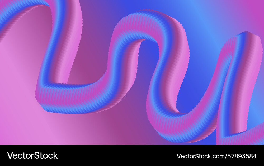 Blend flowing 3d background colors gradient design Vector Image