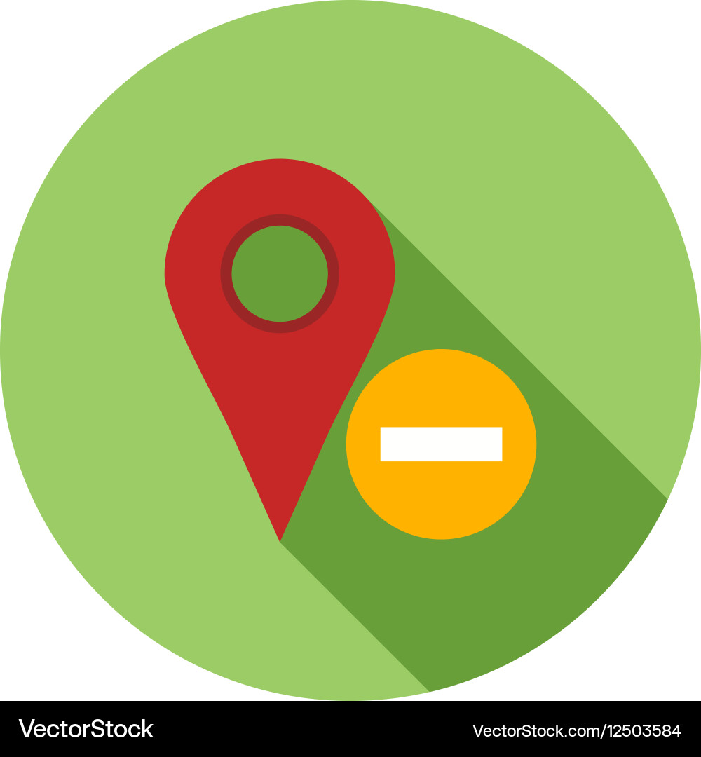 Delete location vector image