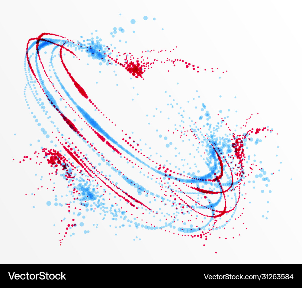 Dotted particle whirl flowing abstract background Dotted particle whirl flowing abstract background vector image