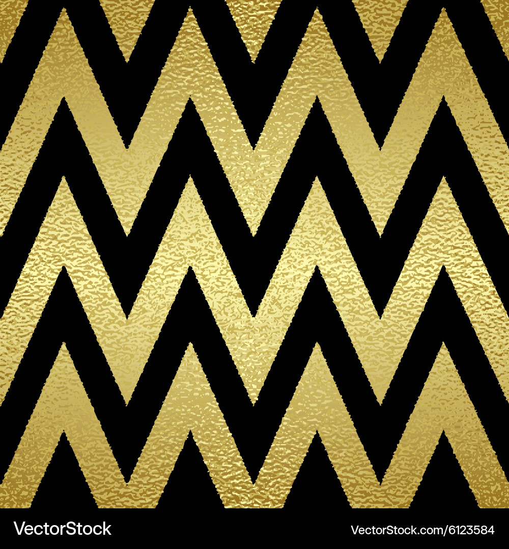Golden Zigzag Pattern vector image