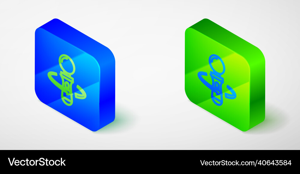 Isometric line vr controller game icon isolated Isometric line vr controller game icon isolated vector image