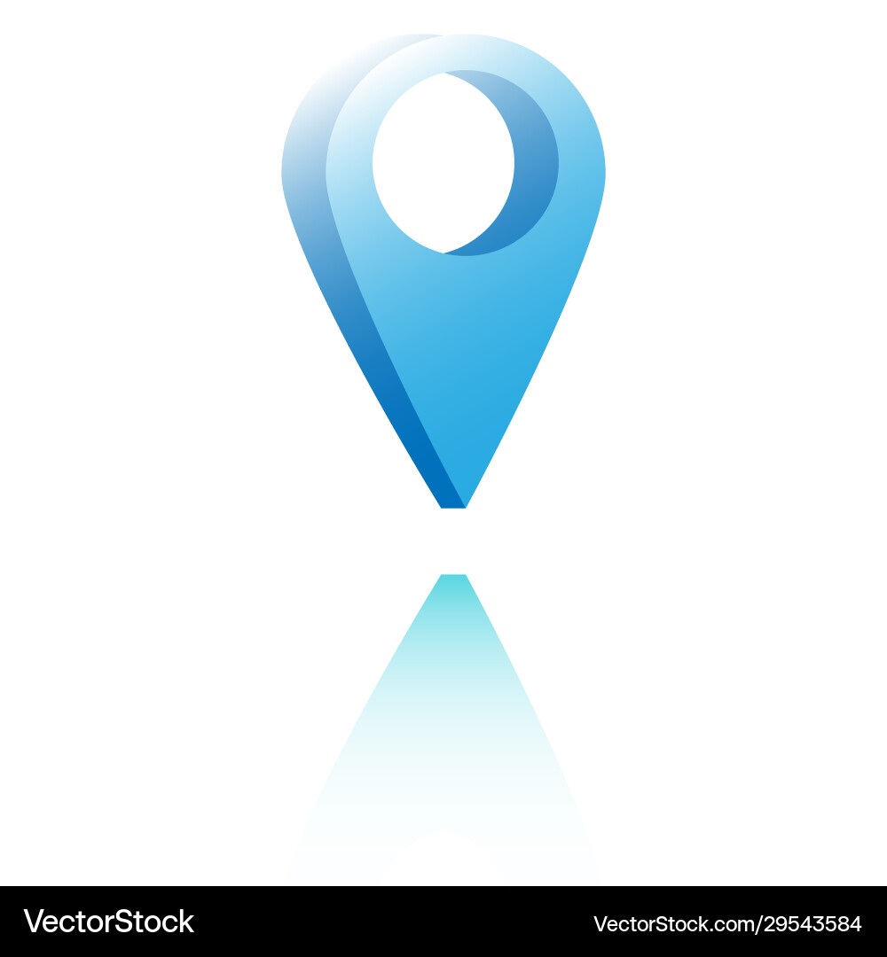 Map pointer 3d pin location symbols set isolated Map pointer 3d pin location symbols set isolated vector image