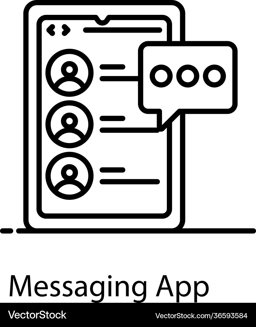 Messaging app Vector Image