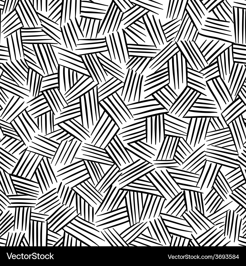 Seamless pattern with hand drawn lines Vector Image
