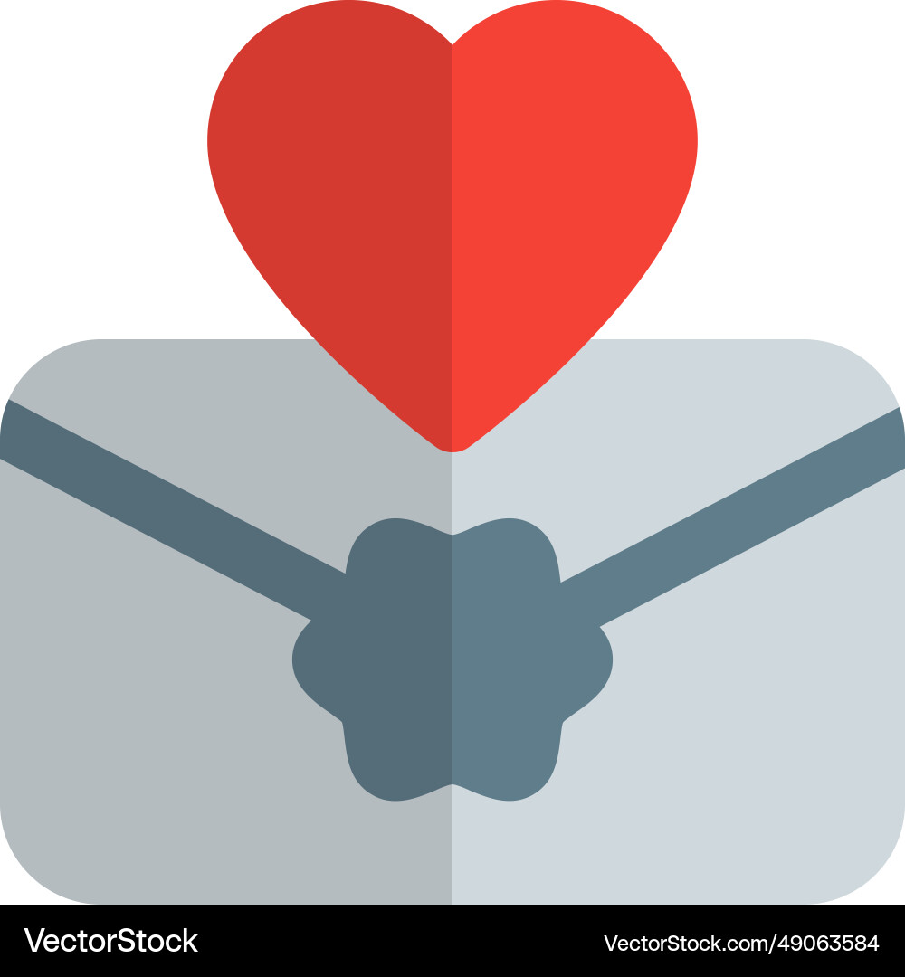 Sending love message in envelope Vector Image