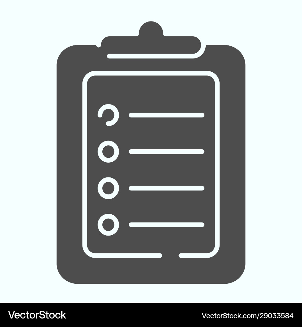 Test solid icon document with pointers Test solid icon document with pointers vector image