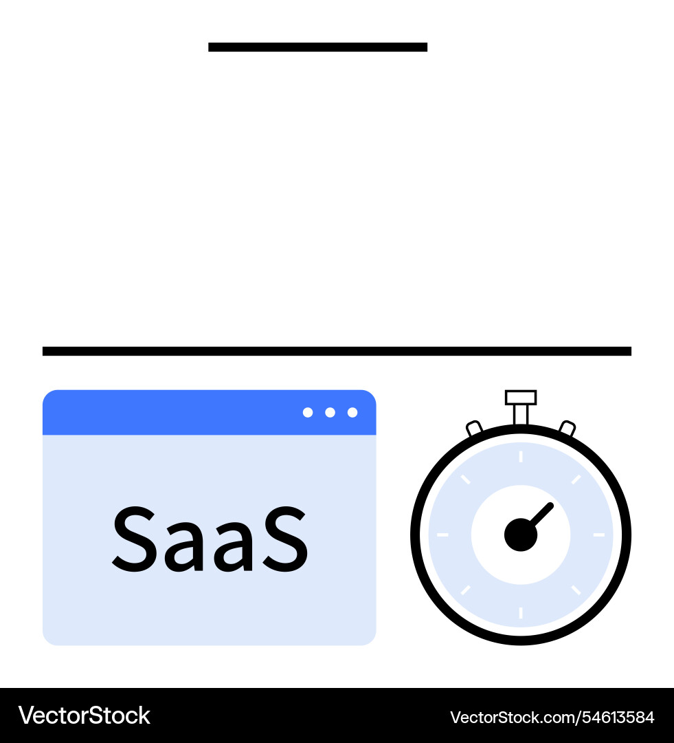 Time-efficient saas solutions integration Vector Image