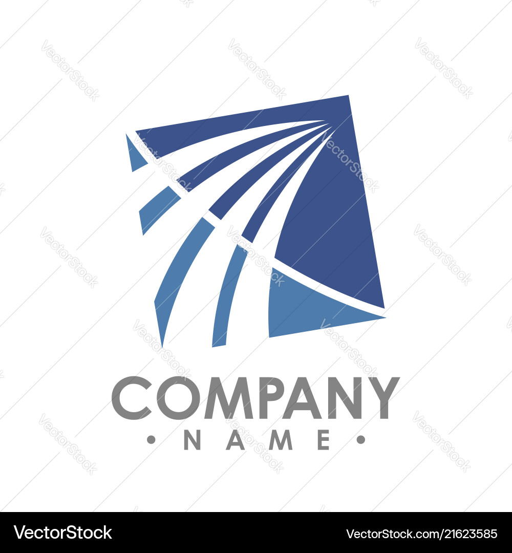 Abstrakte Linienform quadratisches Logo Abstrakte Linienform quadratisches Logo vektorbild