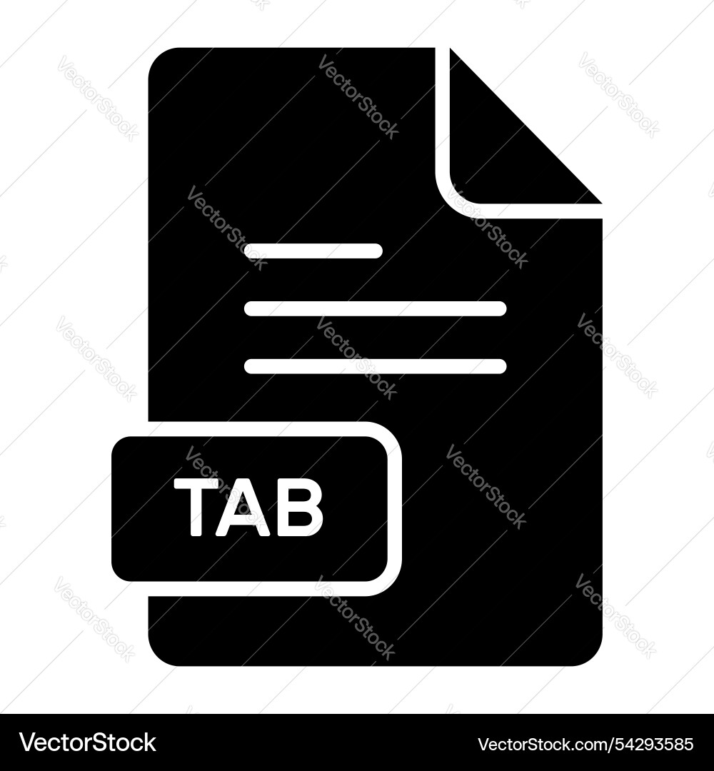 An amazing icon of tab file editable design Vector Image