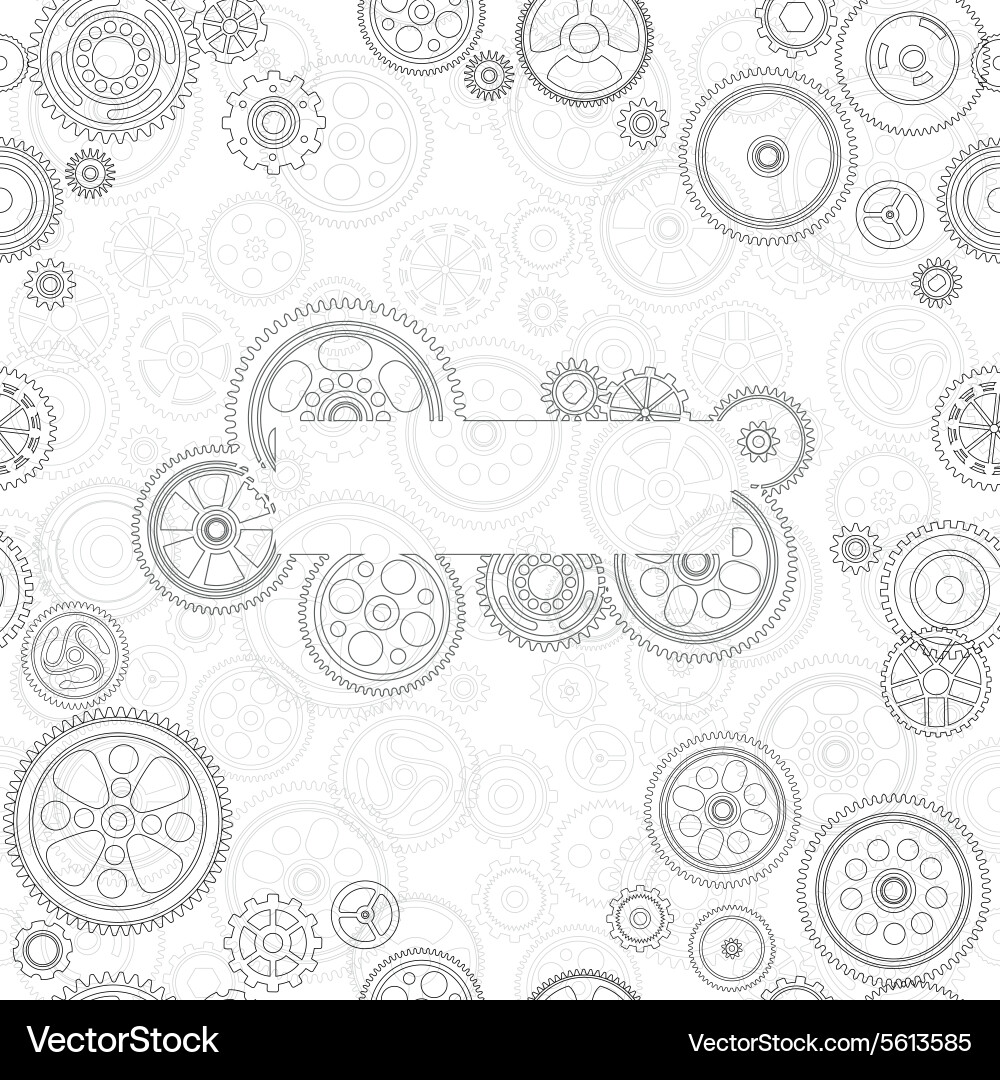 Cogs and gears background Vector Image