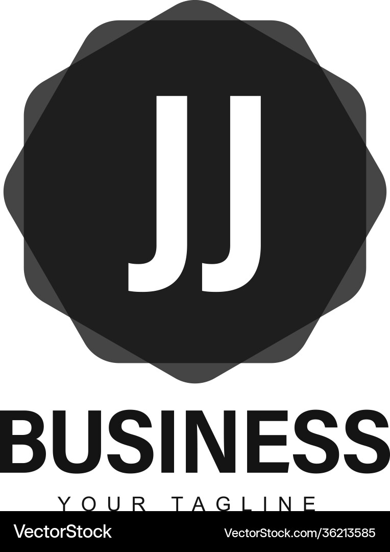 Jj initial a logo design with abstract style Jj initial a logo design with abstract style vector image