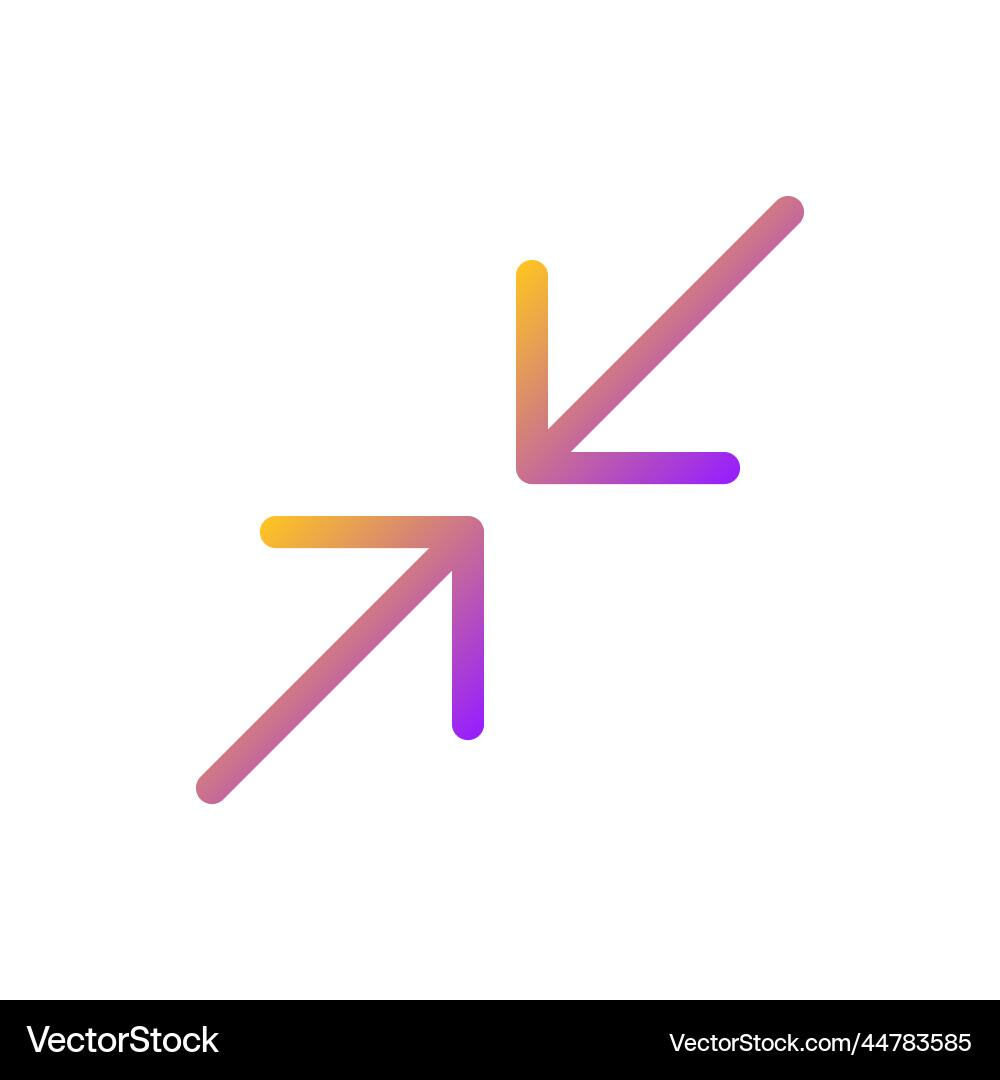 Screen minimizing pixel perfect gradient linear Vector Image