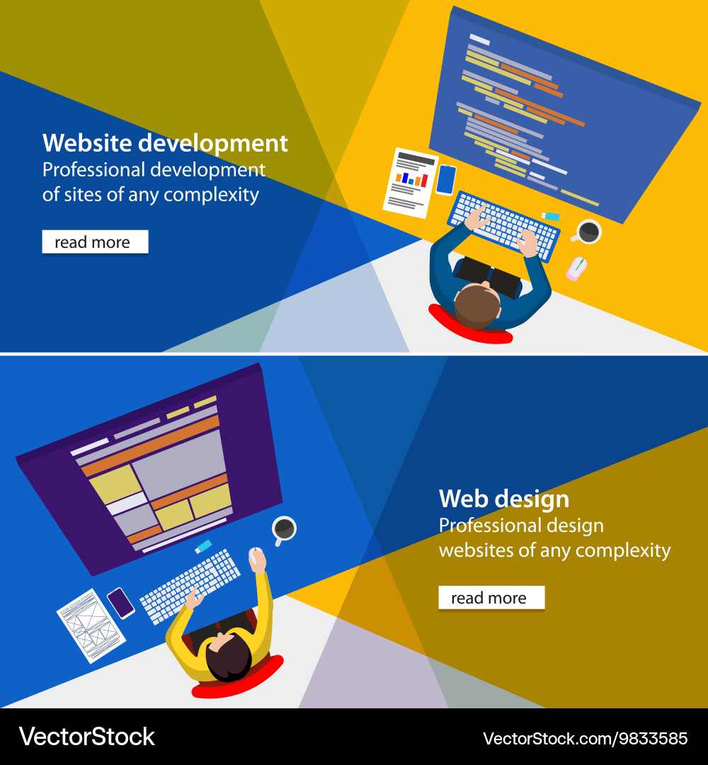 Web developer vector image