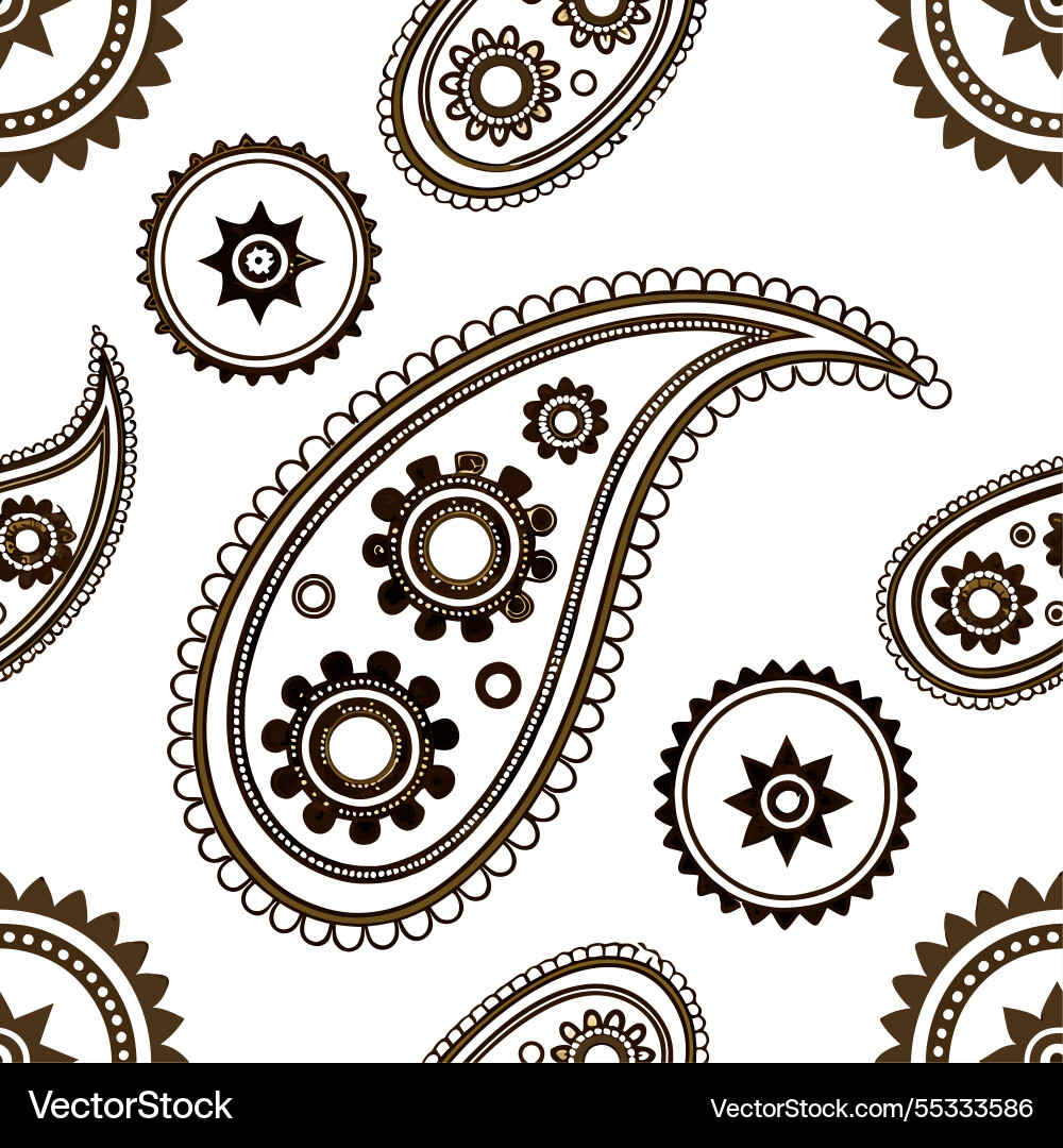 A seamless pattern featuring retro polka dots Vector Image