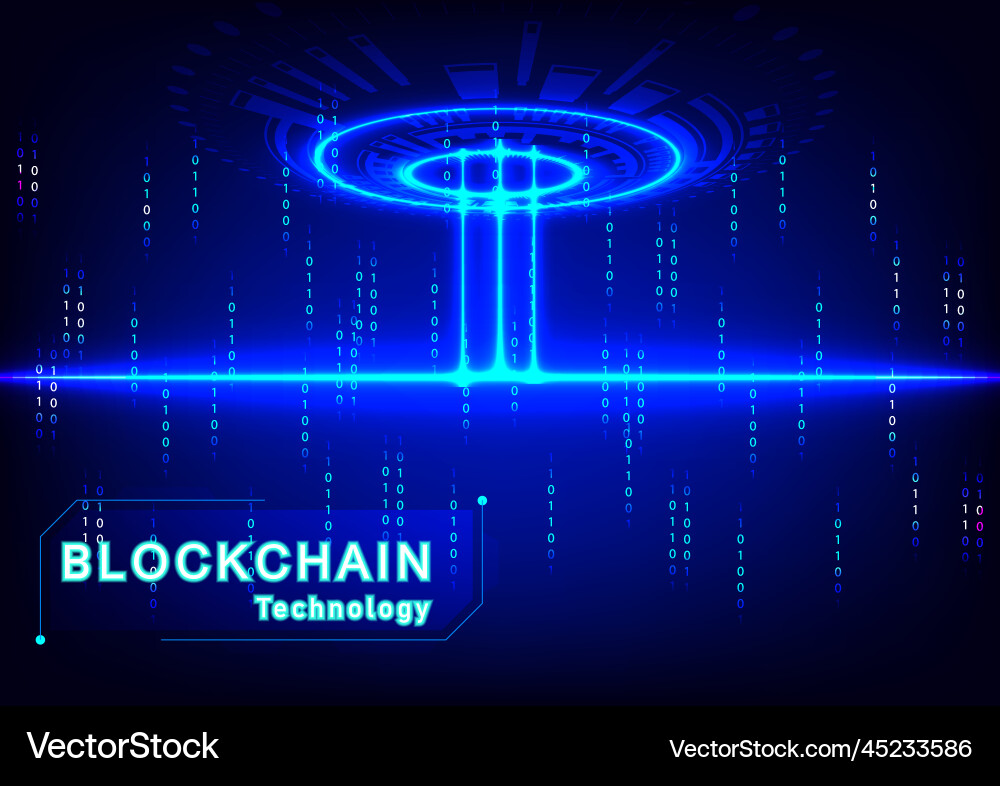 Abstract background hitech technology blockchain Abstract background hitech technology blockchain Vector Image