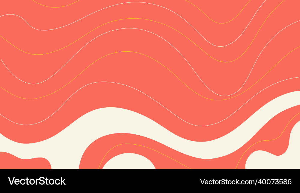 Abstract red background and fluid shape vector image