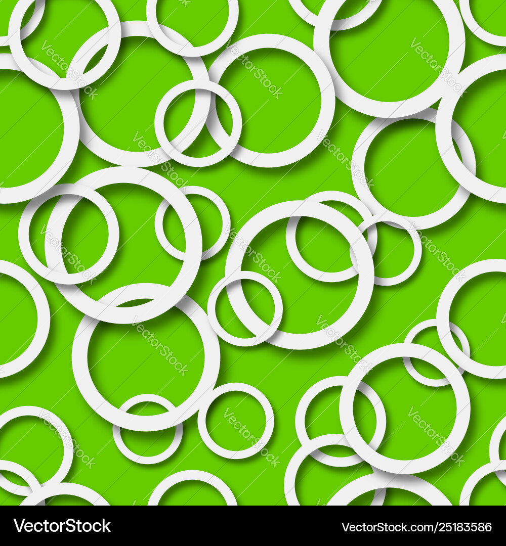Abstract seamless pattern rings with shadows Abstract seamless pattern rings with shadows vector image