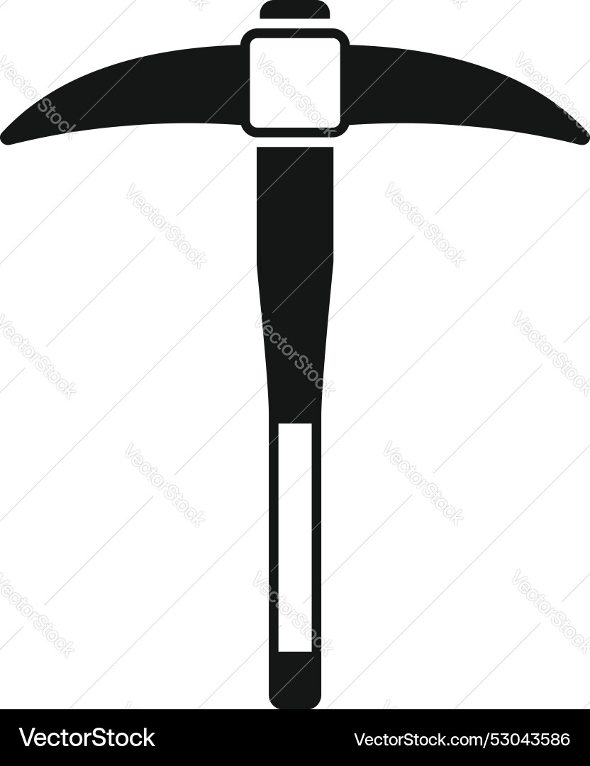 Blacksmith pickaxe mining tool with wooden handle Blacksmith pickaxe mining tool with wooden handle Vector Image