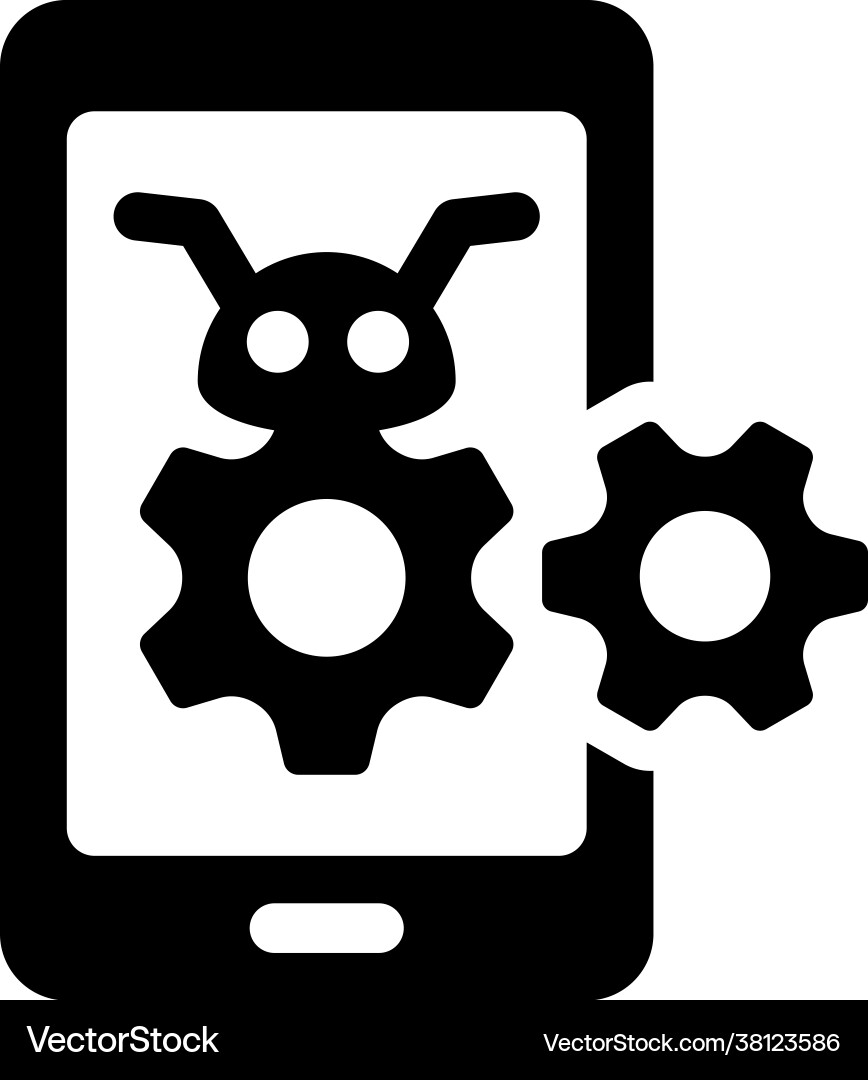 Bug fixes icon eps file Vector Image