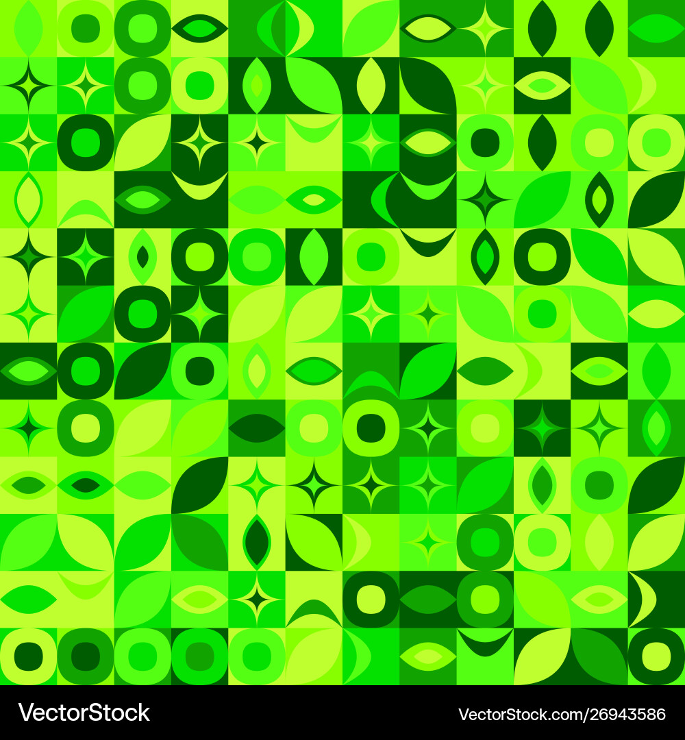 Colorful abstract random curved shape pattern vector image
