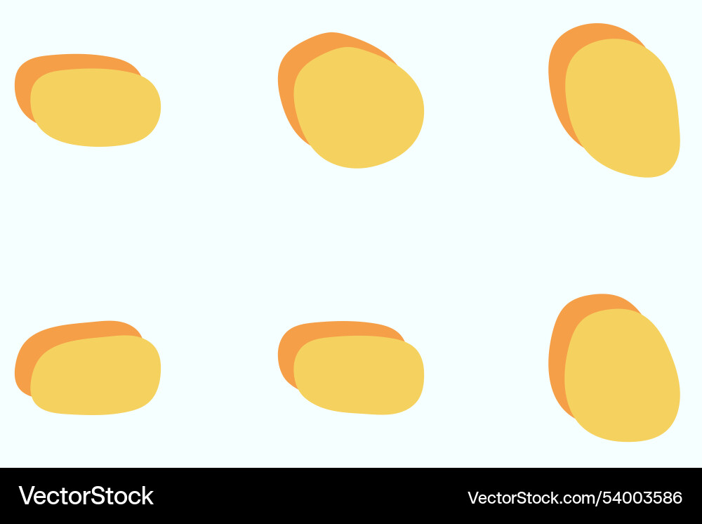 Einfache blob abstrakte Form Design-Set vektorbild