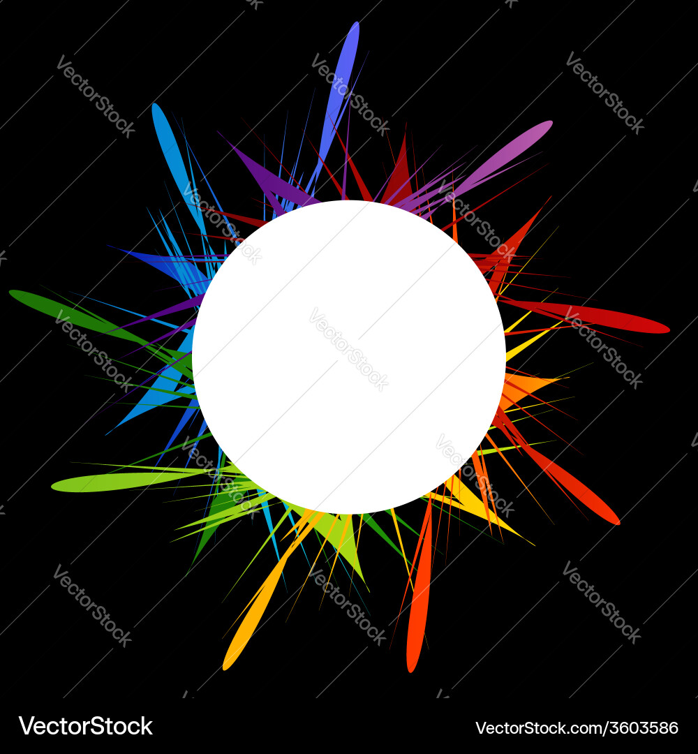 Fractal design element or banner for web vector image