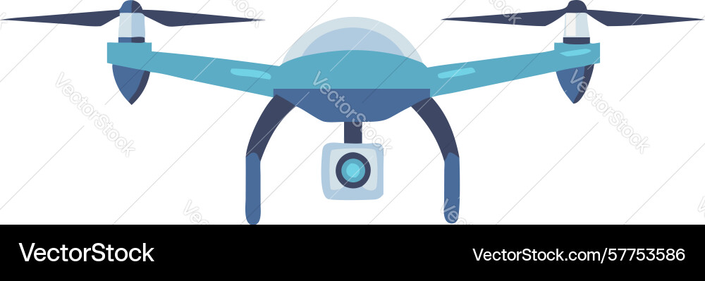 High-tech drone with camera design generative ai Vector Image
