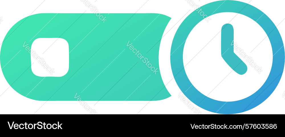 Schalten Sie den Timer Scheduler Design vektorbild