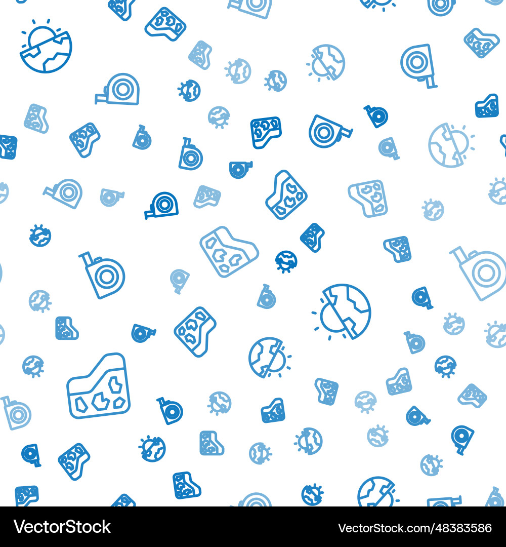 Set line ground earth core structure crust Vector Image