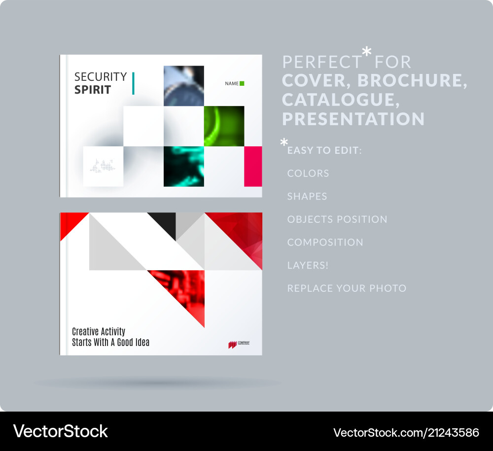 Square design presentation template with colourful Square design presentation template with colourful vector image