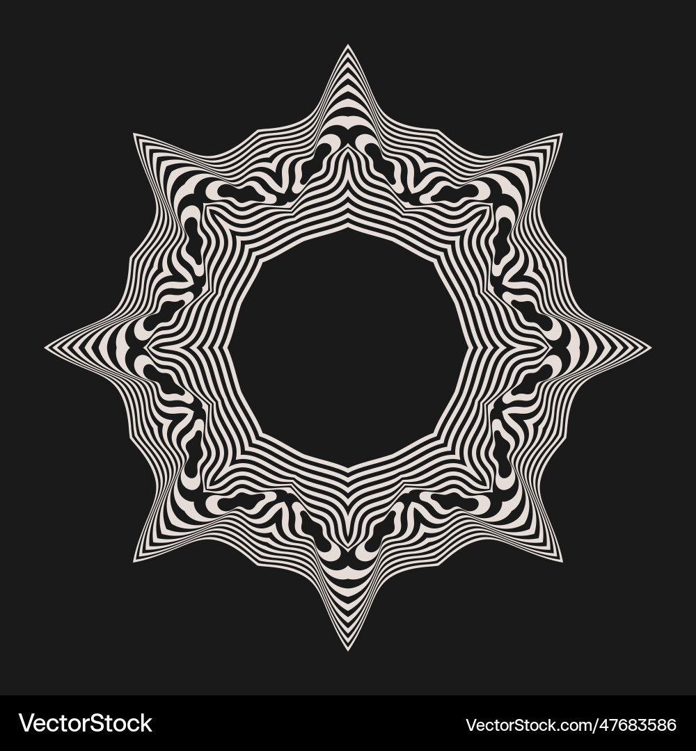 Symmetrical composition of wavy lines abstract Symmetrical composition of wavy lines abstract vector image