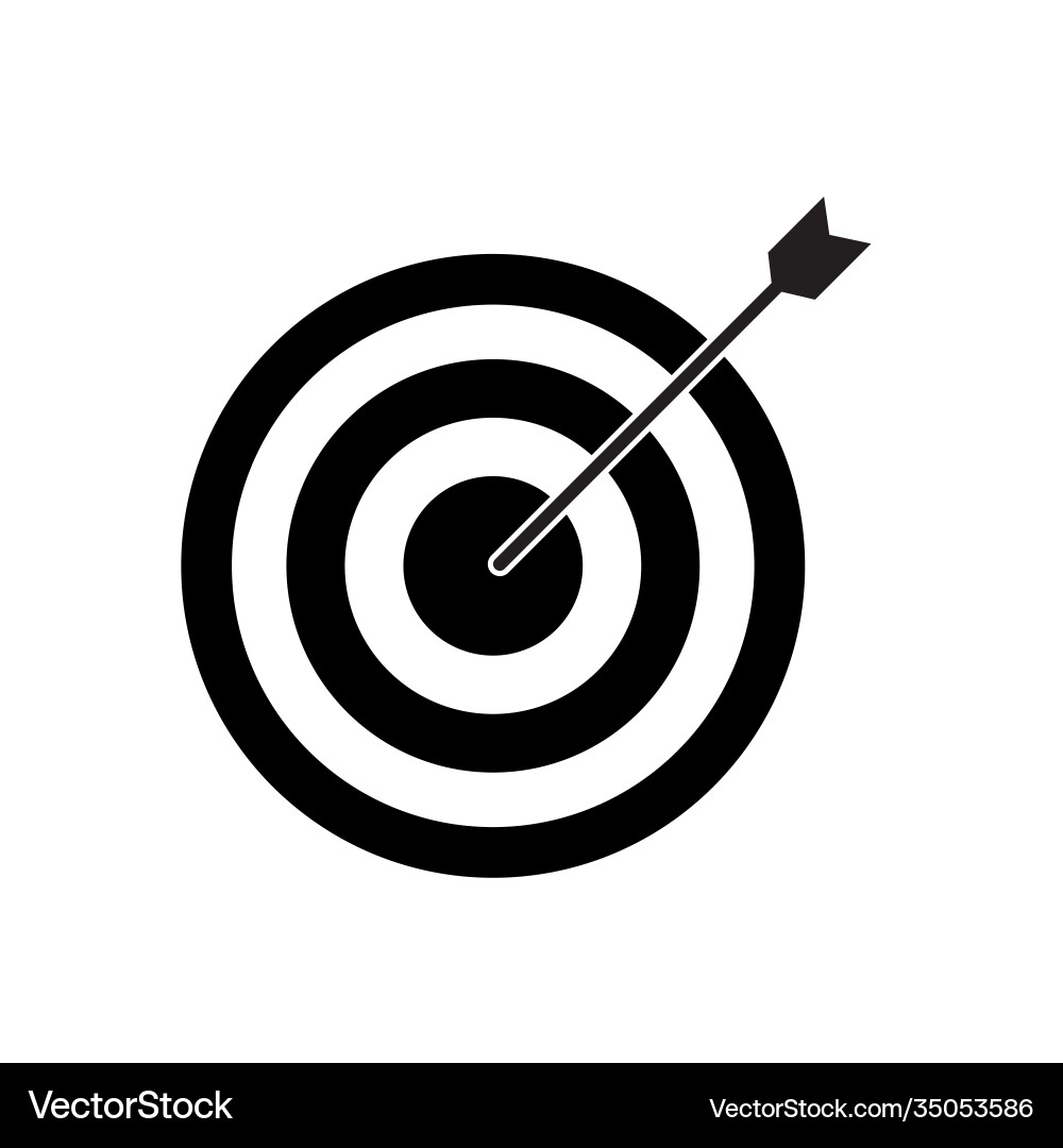 Target icon symbol web site computer mobile Target icon symbol web site computer mobile Vector Image