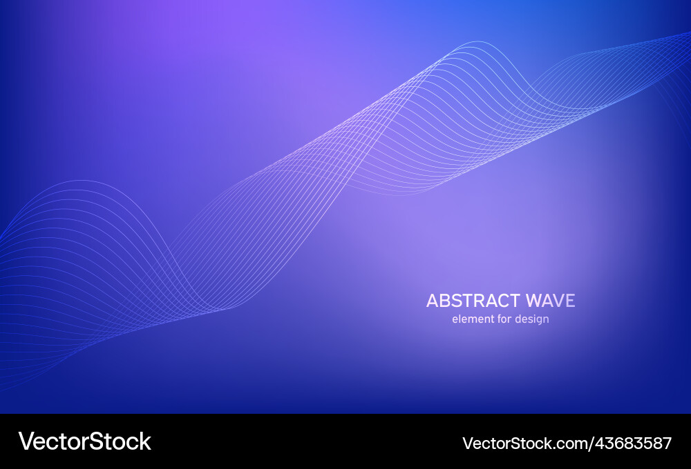 Abstract wave element for design digital Vector Image