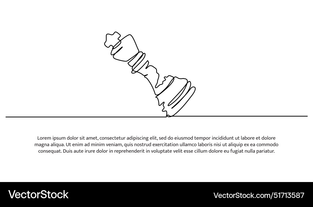 Continuous one line design of king Continuous one line design of king vector image