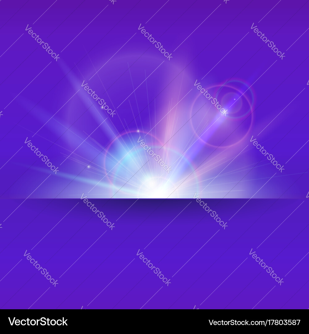 Dynamic Space Background with Light Rays vector image