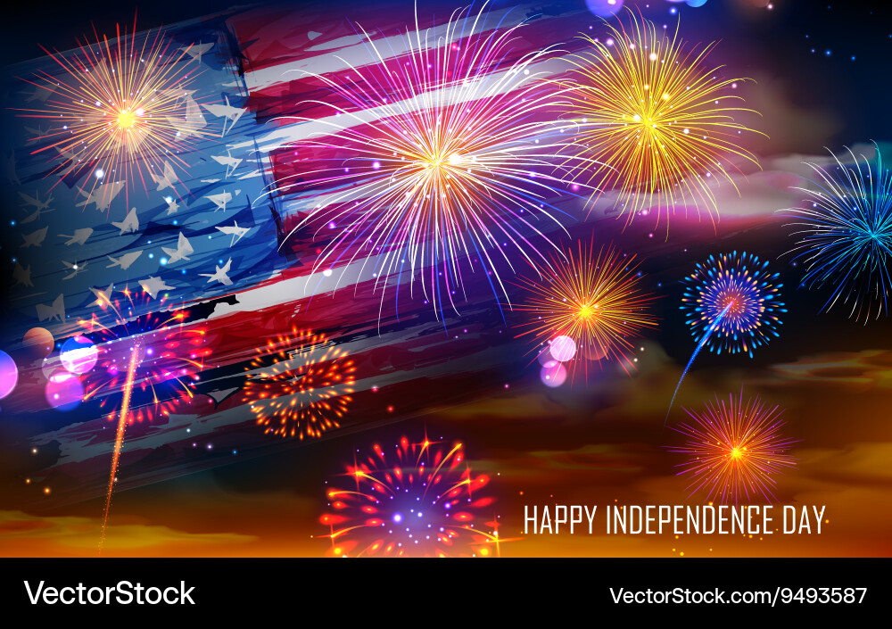 Fourth of july celebration Royalty Free Vector Image