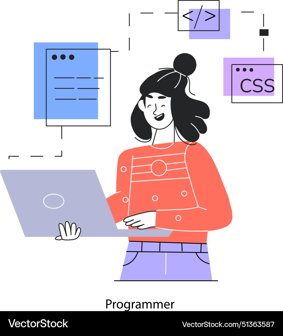 Programmer Royalty Free Vector Image - VectorStock