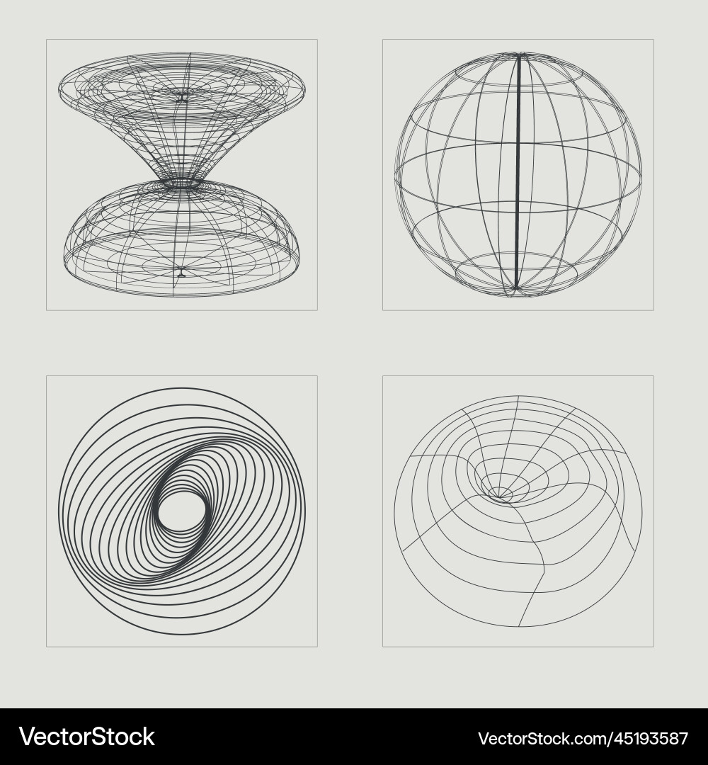 Set of y2k style objects trendy Vector Image