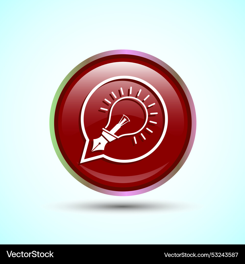 Tips icon button design and tricks Vector Image