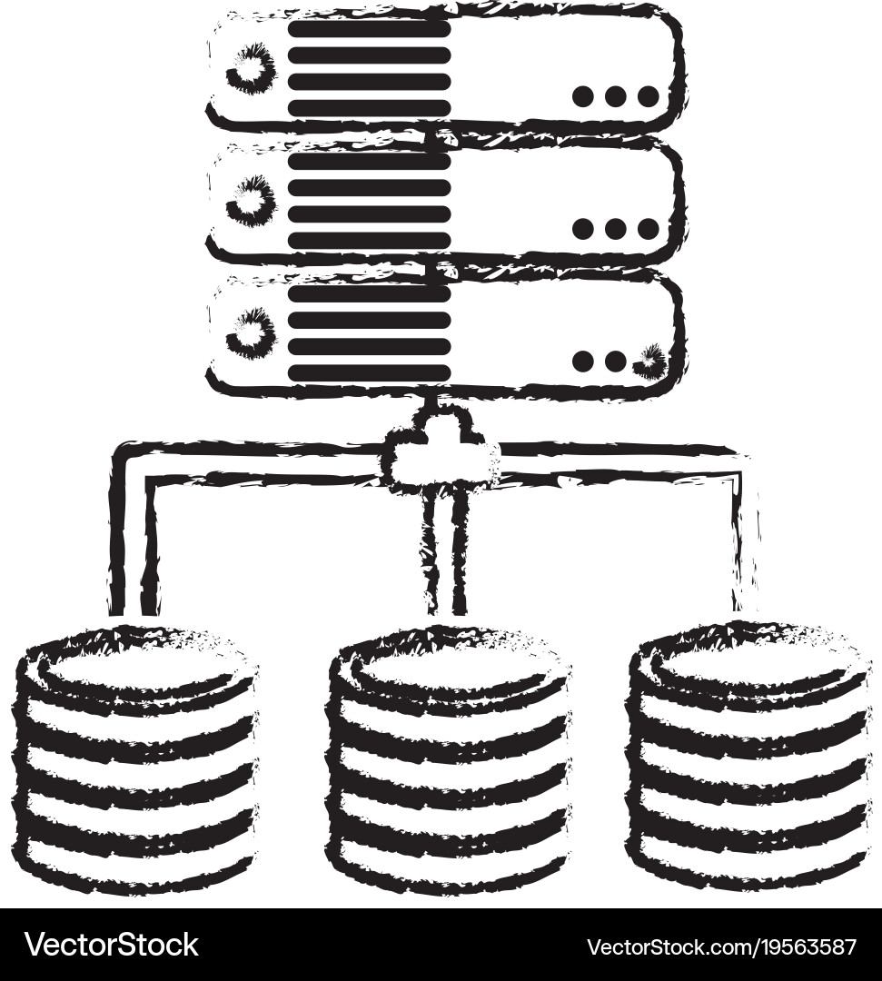 Web hosting design vector image