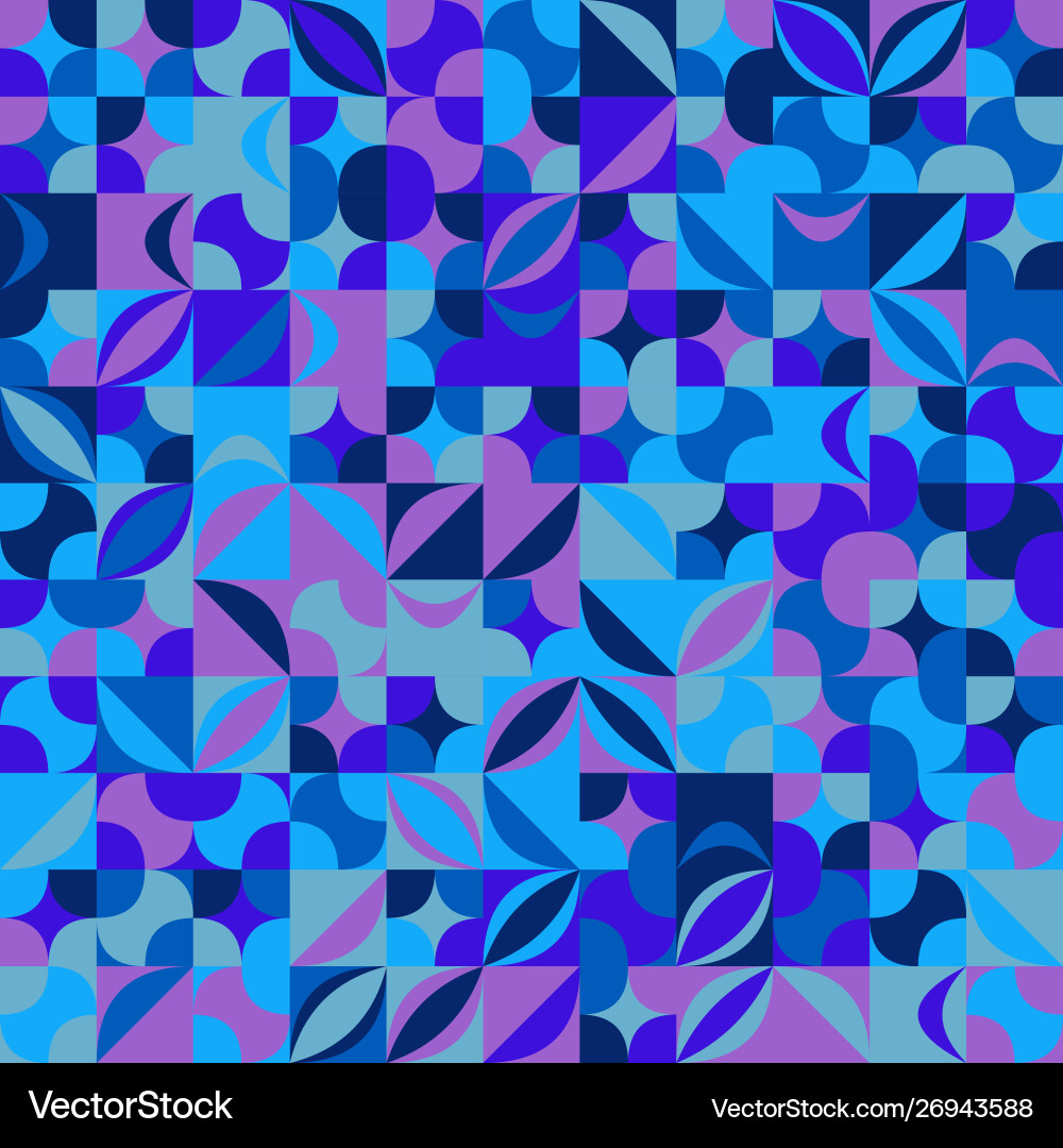 Abstract colorful random curved shape pattern vector image