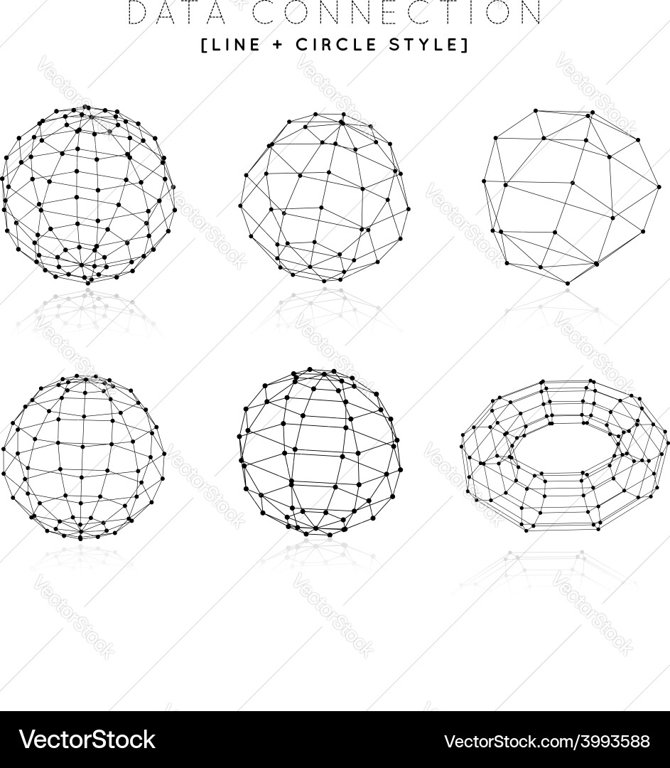 Abstract Network Connections vector image
